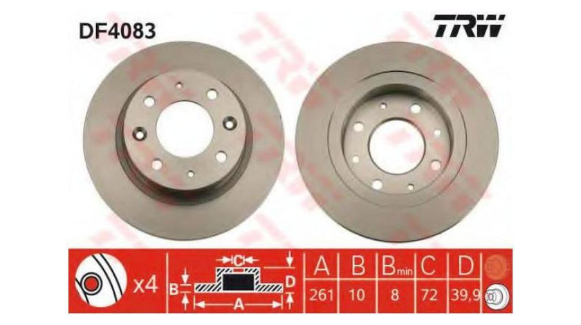 Disc frana Kia CARENS Mk II (FJ) 2002-2016 #2 08946610