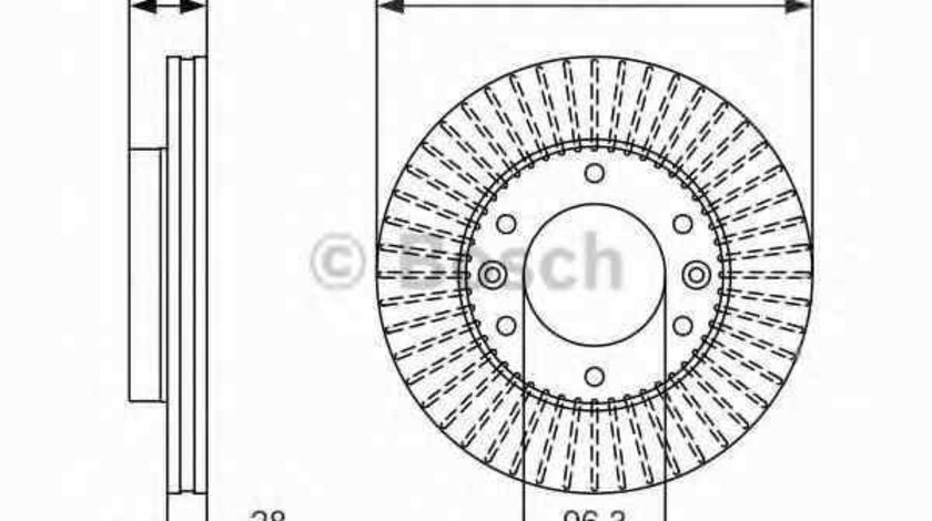 Disc frana KIA CARNIVAL / GRAND CARNIVAL III (VQ) BOSCH 0 986 479 693