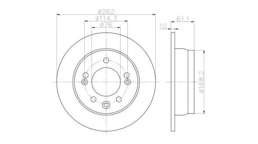 Disc frana Kia CEE D hatchback (ED) 2006-2012 #3 08A86910