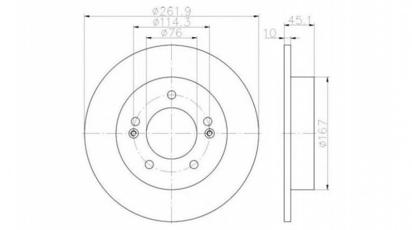 Disc frana Kia CEE D (JD) 2012-2016 #2 0986479052