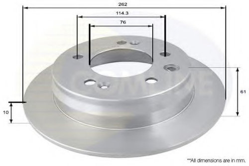 Disc frana KIA CEED Hatchback (ED) (2006 - 2012) COMLINE ADC1090 piesa NOUA