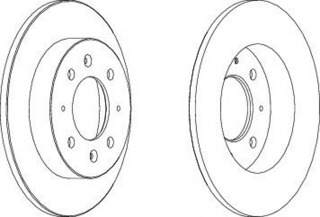 Disc frana KIA CERATO (LD) (2004 - 2016) FERODO DDF1541 piesa NOUA