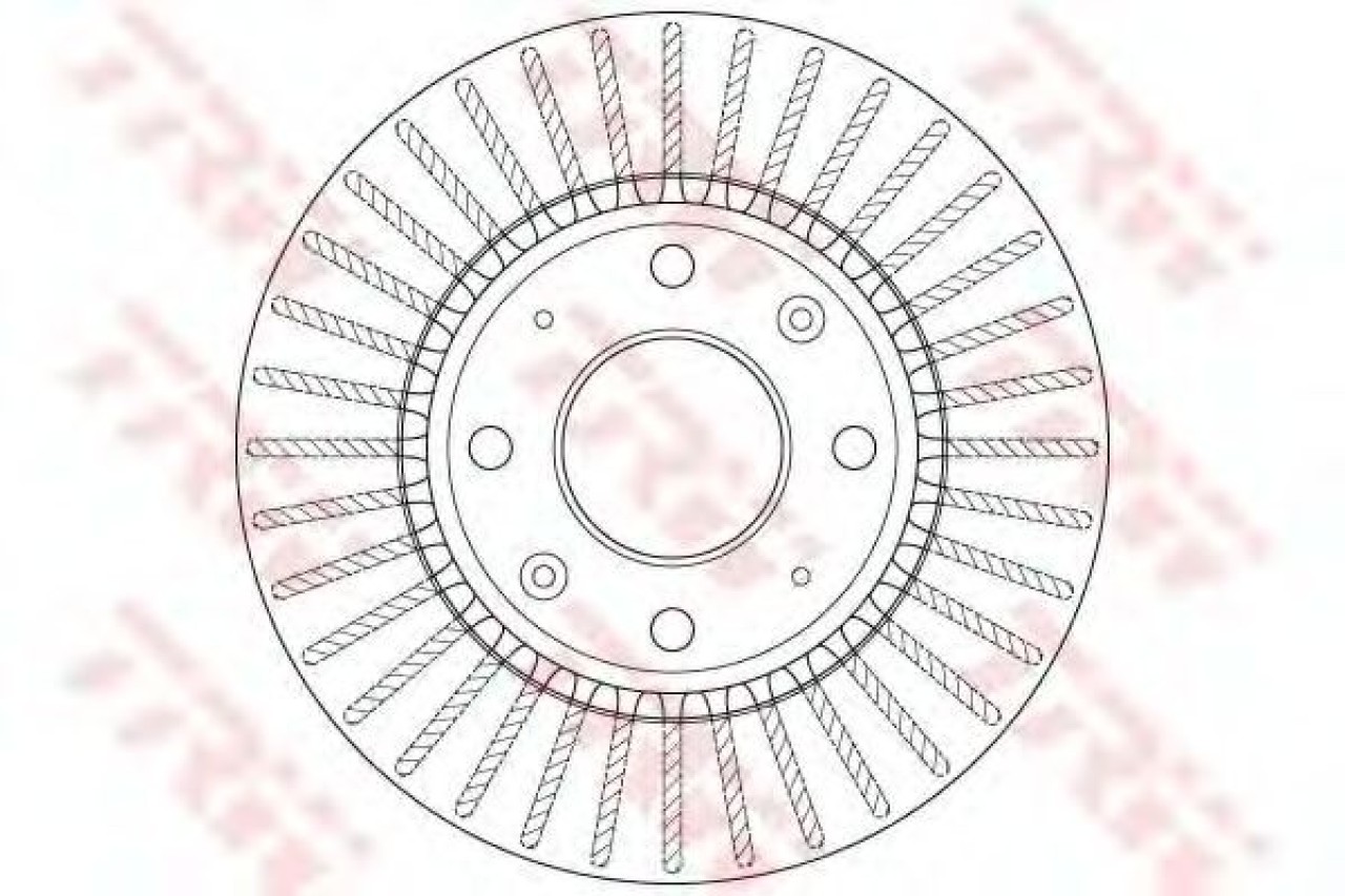 Disc frana KIA CERATO (LD) (2004 - 2016) TRW DF6229 piesa NOUA