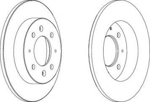 Disc frana KIA CERATO limuzina (LD) (2004 - 2016) FERODO DDF1541 piesa NOUA