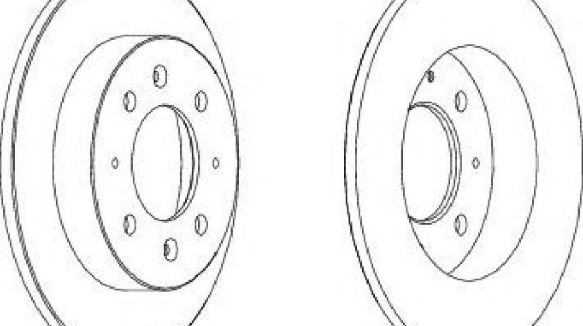 Disc frana KIA CERATO limuzina (LD) (2004 - 2016) FERODO DDF1541 piesa NOUA