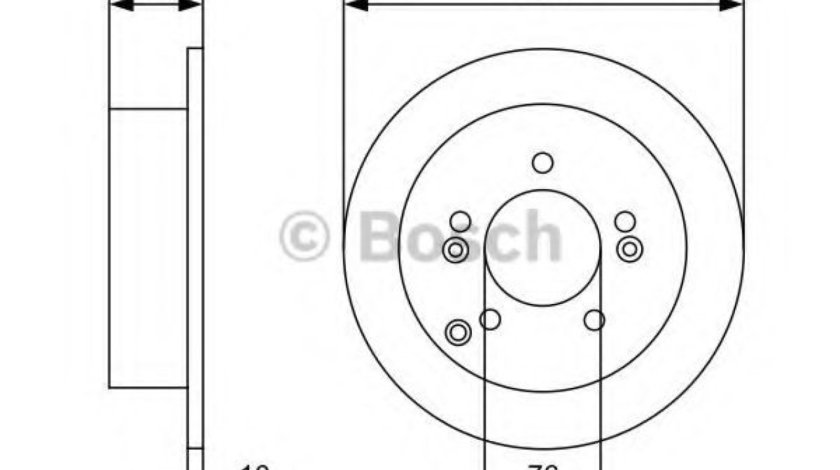 Disc frana KIA MAGENTIS (MG) (2005 - 2016) BOSCH 0 986 479 C03 piesa NOUA