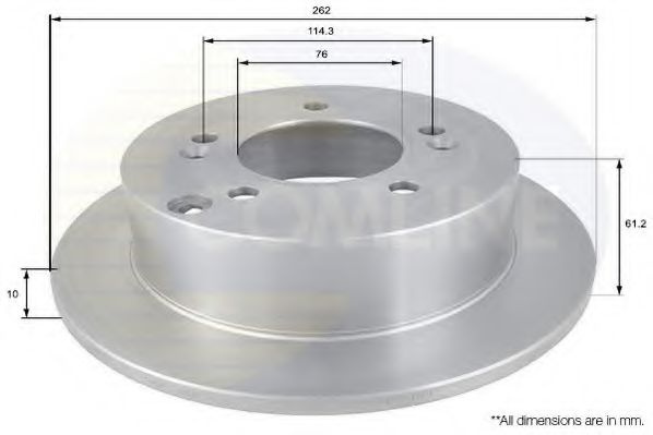 Disc frana KIA MAGENTIS (MG) (2005 - 2016) COMLINE ADC1066 piesa NOUA