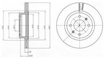 Disc frana KIA PICANTO (BA) (2004 - 2011) DELPHI B...