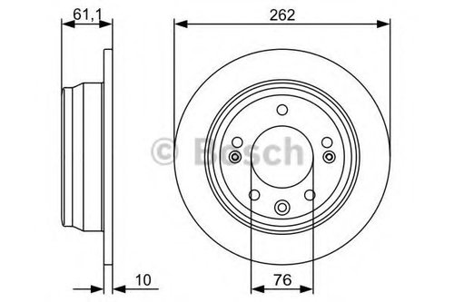Disc frana KIA PRO CEED (ED) (2008 - 2013) BOSCH 0 986 479 C14 piesa NOUA
