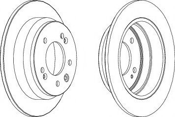 Disc frana KIA PRO CEED (ED) (2008 - 2013) FERODO DDF1618 piesa NOUA
