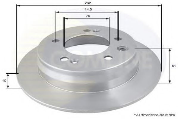 Disc frana KIA PRO CEED (JD) (2013 - 2016) COMLINE ADC1090 piesa NOUA