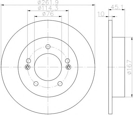Disc frana KIA PRO CEED (JD) (2013 - 2016) TEXTAR 92240003 piesa NOUA