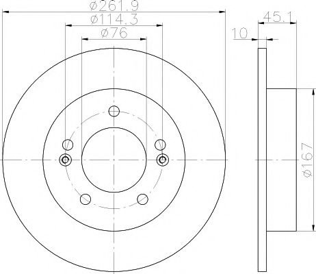 Disc frana KIA PRO CEED (JD) (2013 - 2016) TEXTAR 92240003 piesa NOUA