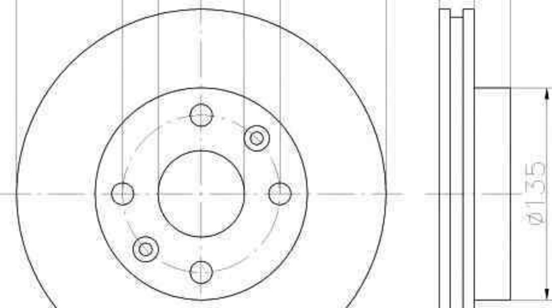 Disc frana KIA RIO combi (DC) TEXTAR 92134200