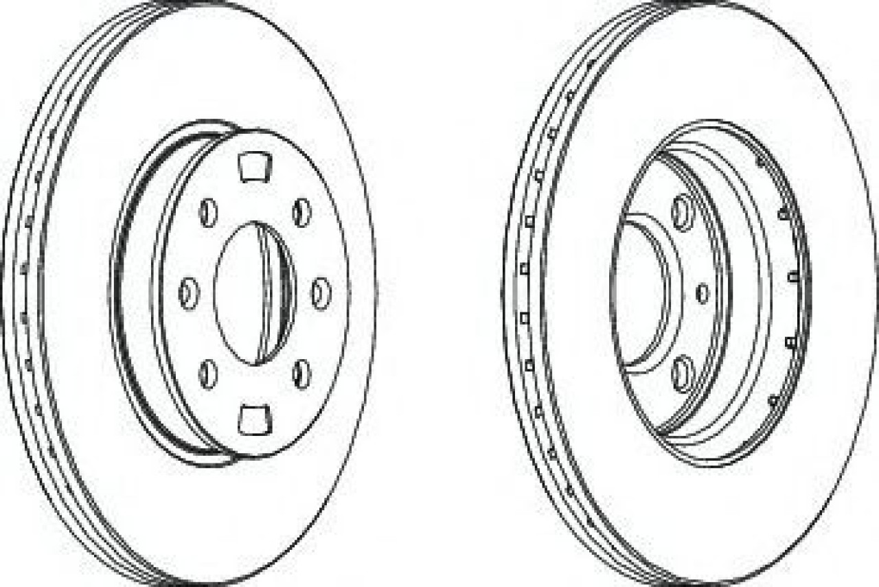 Disc frana KIA RIO II (JB) (2005 - 2016) FERODO DDF1603 piesa NOUA