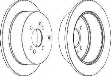 Disc frana KIA RIO II limuzina (JB) (2005 - 2016) FERODO DDF1794C-1 piesa NOUA