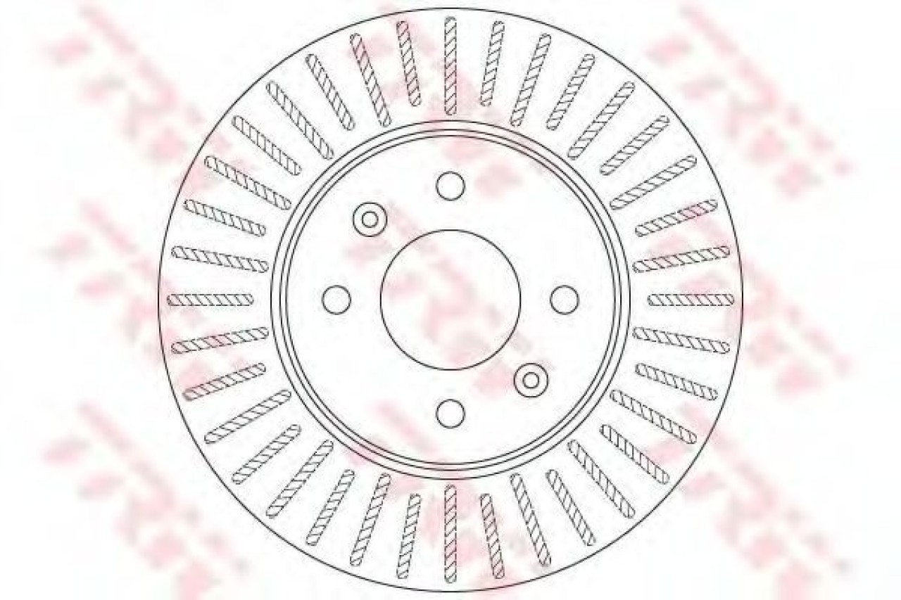 Disc frana KIA RIO III (UB) (2011 - 2016) TRW DF6198 piesa NOUA