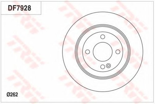 Disc frana KIA RIO III (UB) (2011 - 2016) TRW DF7928 piesa NOUA