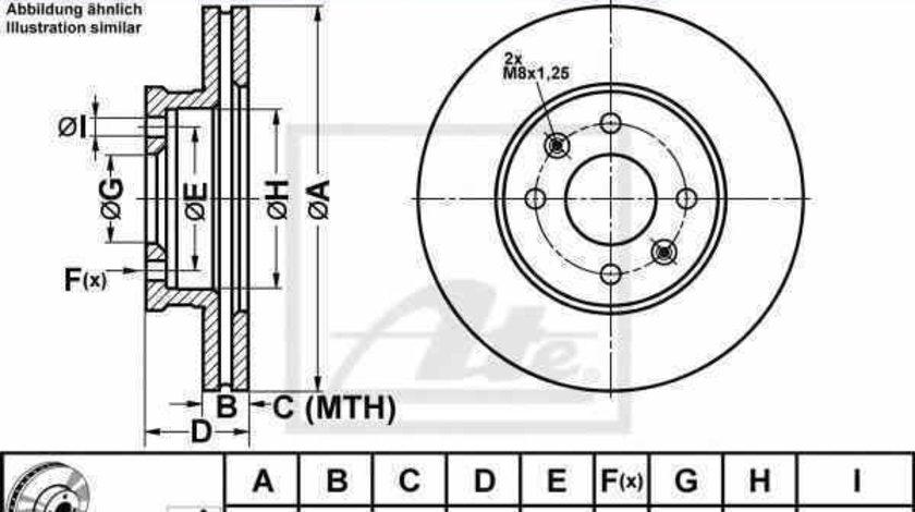 Disc frana KIA RIO III UB ATE 24.0122-0260.1