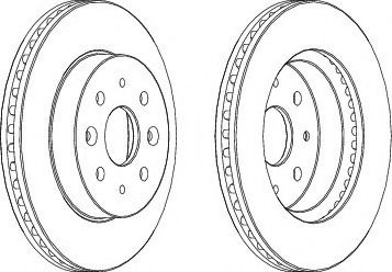 Disc frana KIA RIO limuzina (DC) (2000 - 2005) FERODO DDF1542 piesa NOUA