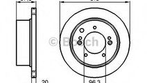 Disc frana KIA SORENTO I (JC) (2002 - 2009) BOSCH ...