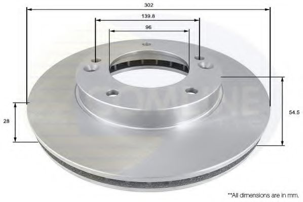 Disc frana KIA SORENTO I (JC) (2002 - 2009) COMLINE ADC1051V piesa NOUA