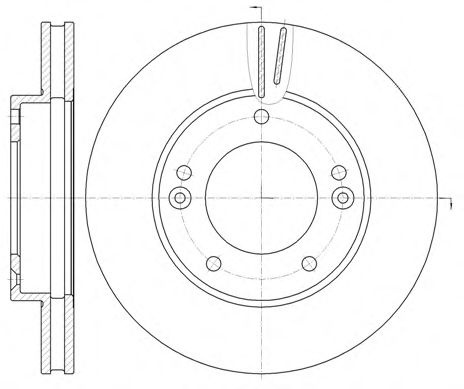 Disc frana KIA SORENTO I (JC) (2002 - 2009) REMSA 6992.10 piesa NOUA