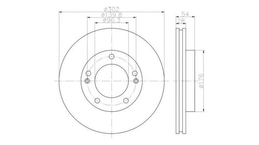 Disc frana Kia SORENTO I (JC) 2002-2016 #2 0986479230