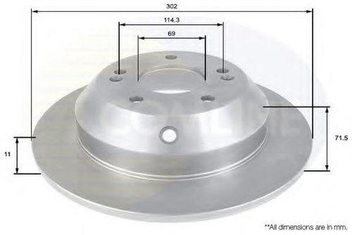 Disc frana KIA SORENTO II (XM) (2009 - 2015) COMLINE ADC2409 piesa NOUA
