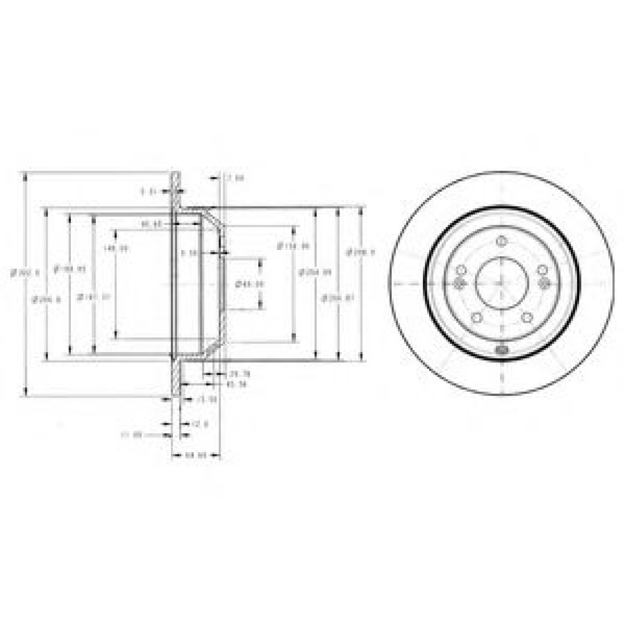 Disc frana KIA SORENTO II (XM) (2009 - 2015) DELPHI BG4335 piesa NOUA