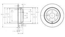 Disc frana KIA SORENTO II (XM) (2009 - 2015) DELPH...