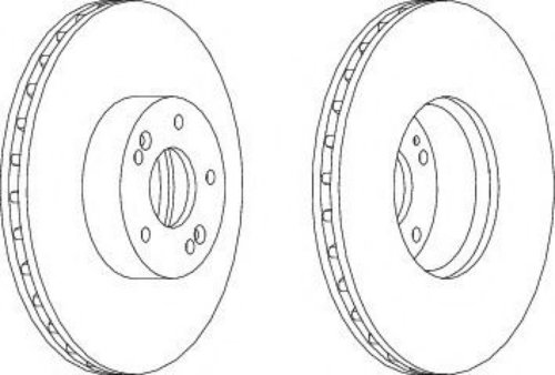Disc frana KIA SORENTO II (XM) (2009 - 2015) FERODO DDF1631 piesa NOUA