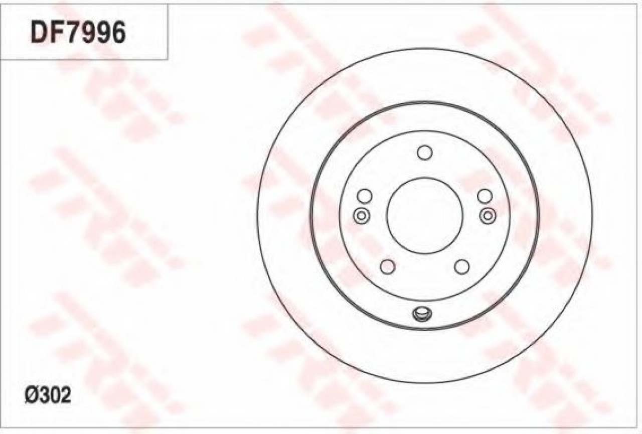 Disc frana KIA SORENTO II (XM) (2009 - 2015) TRW DF7996 piesa NOUA
