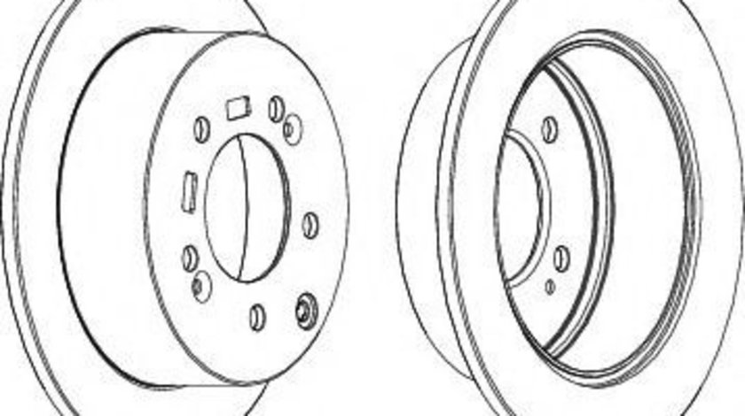 Disc frana KIA SOUL (AM) (2009 - 2013) FERODO DDF1945 piesa NOUA