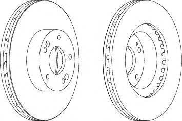 Disc frana KIA SPORTAGE (JE, KM) (2004 - 2016) FERODO DDF1630 piesa NOUA