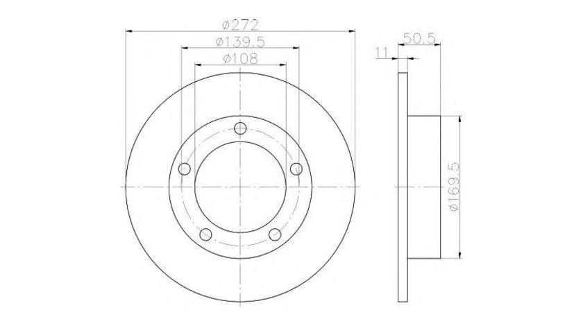 Disc frana Lada NIVA (2121) 1976-2016 #2 08393910