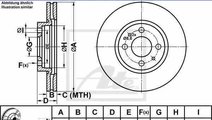 Disc frana LANCIA DEDRA SW 835 ATE 24.0122-0197.1