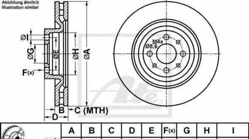 Disc frana LANCIA DELTA III 844 ATE 24.0128-0243.1