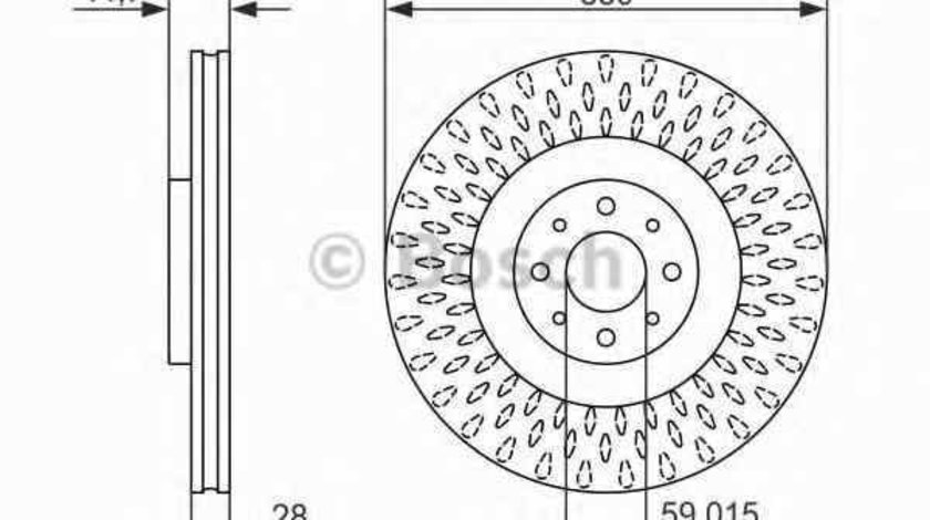 Disc frana LANCIA DELTA III 844 BOSCH 0 986 479 648