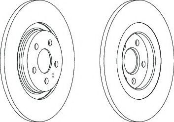 Disc frana LANCIA PHEDRA (179) (2002 - 2010) FERODO DDF1181C piesa NOUA
