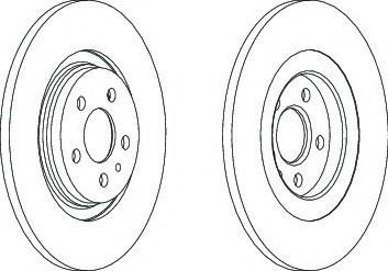 Disc frana LANCIA PHEDRA (179) (2002 - 2010) FERODO DDF1181C piesa NOUA