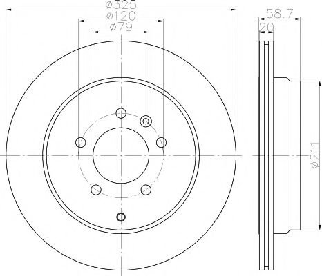 Disc frana LAND ROVER DISCOVERY III (LA, TAA) (2004 - 2009) TEXTAR 92147603 piesa NOUA