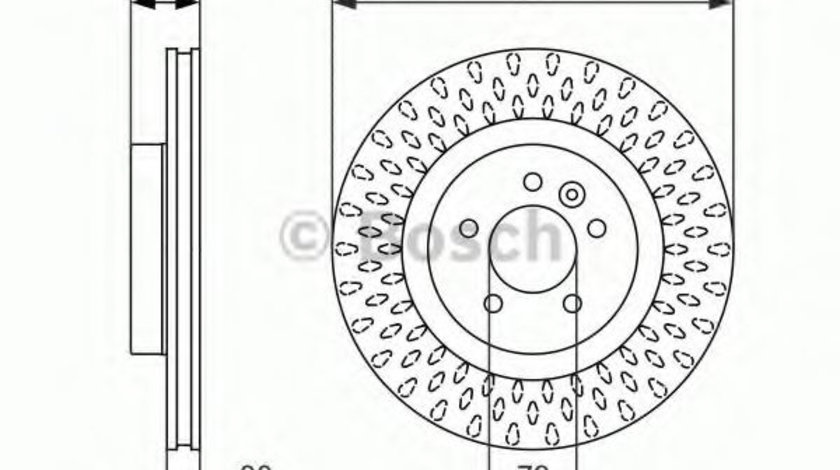 Disc frana LAND ROVER DISCOVERY IV (LA) (2009 - 2016) BOSCH 0 986 479 578 piesa NOUA