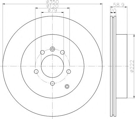Disc frana LAND ROVER DISCOVERY IV (LA) (2009 - 2016) TEXTAR 92147703 piesa NOUA