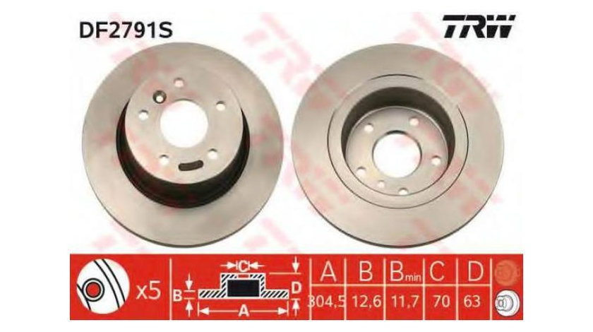 Disc frana Land Rover DISCOVERY Mk II (LJ, LT) 1998-2004 #2 08683810