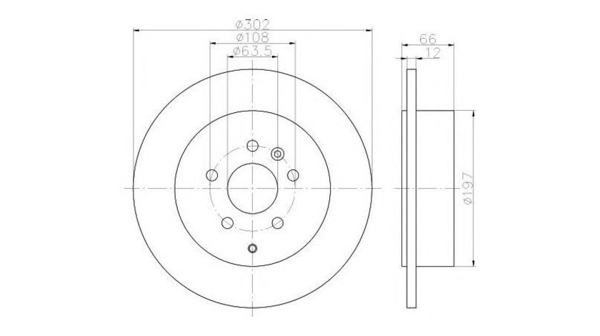 Disc frana Land Rover FREELANDER 2 (FA_) 2006-2014 #2 08991310