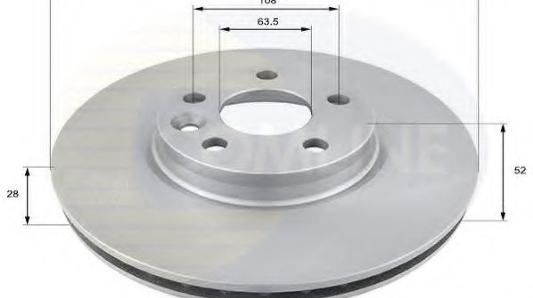 Disc frana LAND ROVER FREELANDER 2 (LF, FA) (2006 - 2014) COMLINE ADC1237V piesa NOUA