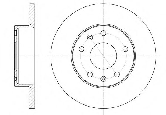 Disc frana LAND ROVER FREELANDER (LN) (1998 - 2006) REMSA 6721.00 piesa NOUA