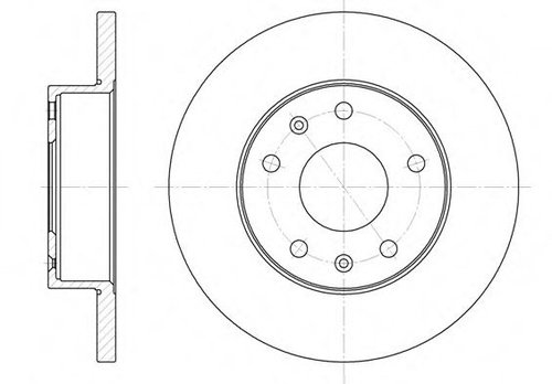 Disc frana LAND ROVER FREELANDER (LN) (1998 - 2006) REMSA 6721.00 piesa NOUA