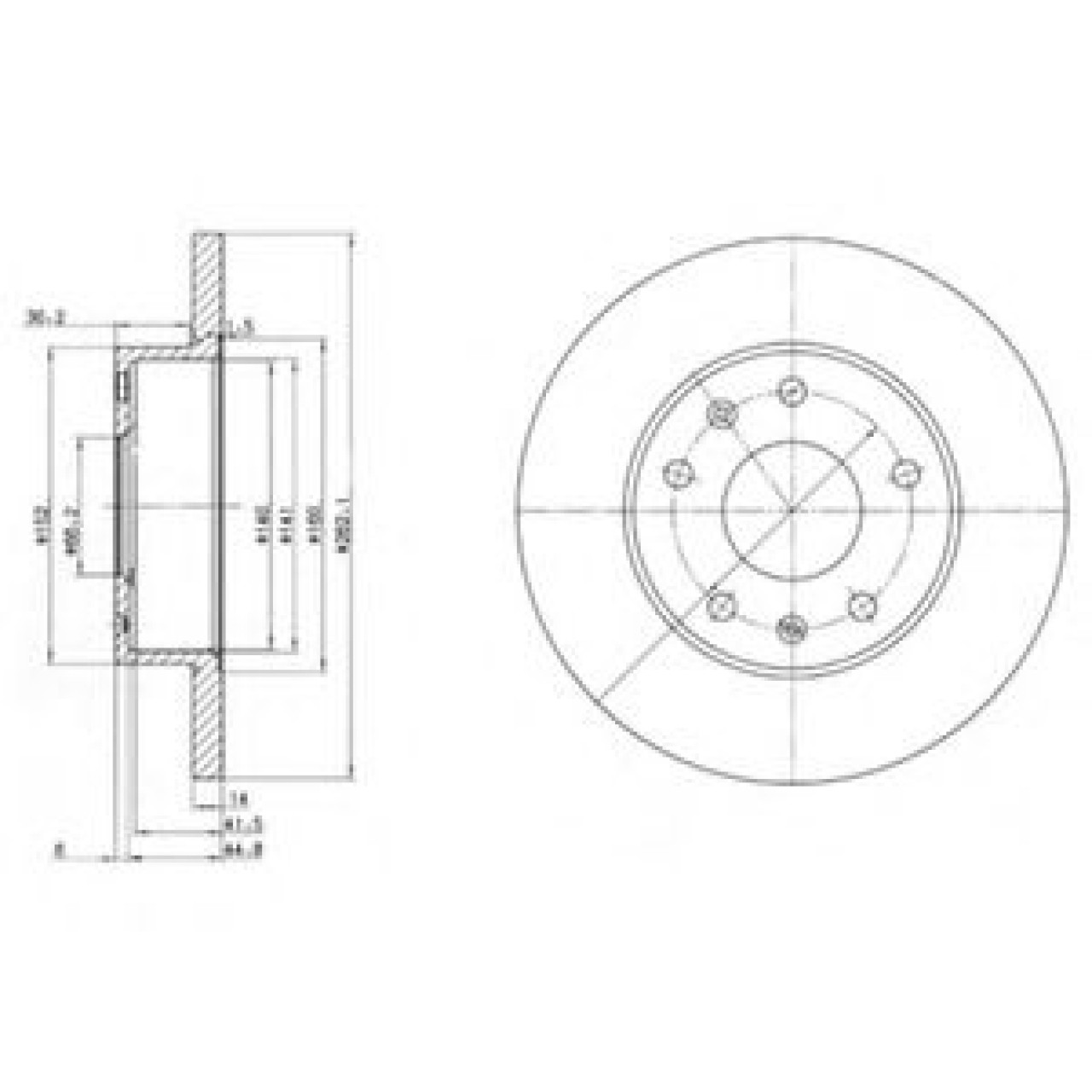 Disc frana LAND ROVER FREELANDER Soft Top (LN) (1998 - 2006) DELPHI BG3426 piesa NOUA